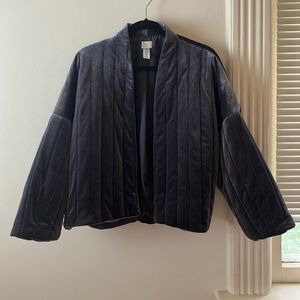 Velvet quilted jacket